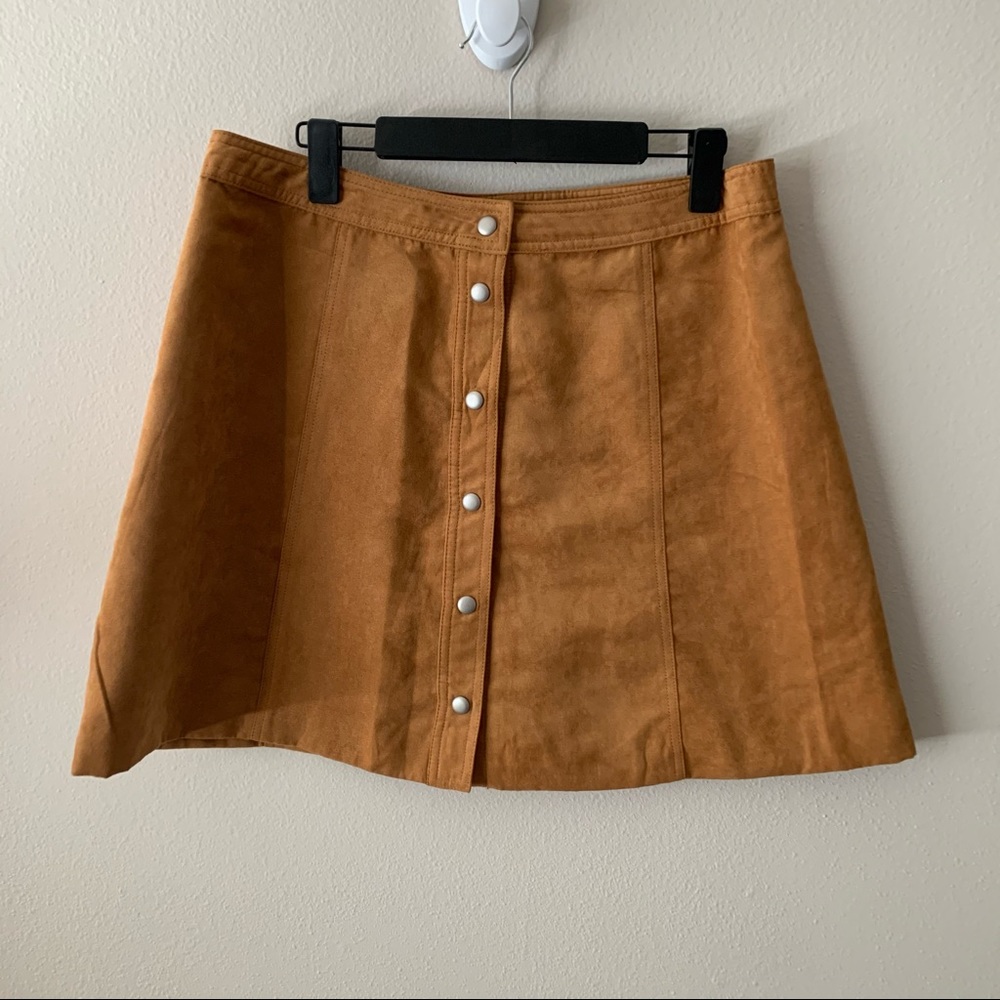 USED H&M suede skirt